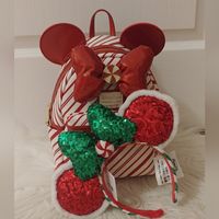 Nwt Price Is Firm Not Accepting Offers Any Offers Will Be Kindly Ignored Or Declined Disney Parks Loungefly Minnie Mouse Candy Cane Mini Backpack With Sequin Christmas Minnie Mouse Ear Headband Selling As A Complete Set Not Separating Brand New With Tags Selling As Is New With Tags Please See All Pictures Disney Parks Exclusive Approx Size 10 1/2" H X 9" W X 5" D 100% Authentic As Always No Price Police/No Rude Comments No Trades/No Holds All Items Are Always Triple Protected Before Mailing Out And Pictures Are Taken During Packing And Recorded Smoke Free Home Always Drama Free Zone Fast Shipper Same Day Or Next Day Shipping If Purchased On The Weekend Packages Will Go Out F