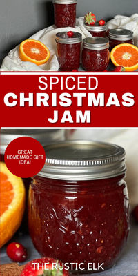 Perfect for gift-giving or to put on your pantry shelf this Christmas jam is packed full of the sweet-tart flavors of cranberries, apples, oranges, and strawberries and spiced seasonal favorites to make it the best jam you’ve ever tasted. 