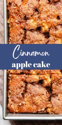 Cinnamon Apple Cake - I Heart Eating