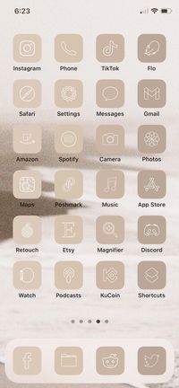 Nude Neutral 2.0 App Icon Pack Ios 14 Ios 15 Warm Beige | Etsy Malaysia