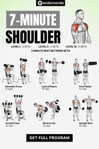 Build stronger shoulders in just 7 minutes a day with this quick and effective workout. Focus on stability, size, and definition with these targeted exercises. Start your shoulder workout today!