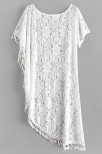 Beach Cover Summer white lace dress