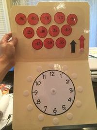 Free Clock Task from Inspired by Evan Autism Resources. Visit my store, become a follower, and get the PDF file for FREE!