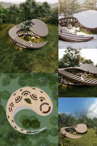 Spiral Cafe is the design of a small coffee shop in the green space of Mazandaran Forest. This cafe, along with 29 other projects, will form the Izadshahr Forest Park, which is the largest forest eco-park in the Middle East. #architecture #architect #amazingarchitecture #design #interiordesign #interiordesigner #decor #homedecor #home #house #luxury #diy #travel #amazing #photography #realestate #casa #arquitecto #arquitectura #decoration #cafe #iran #render #archviz #nature