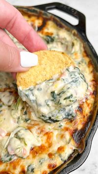 Queso spinach dip combines two delicious creamy cheesy dip into one. Loaded with flavor and easy to make in the oven, crockpot or smoker.