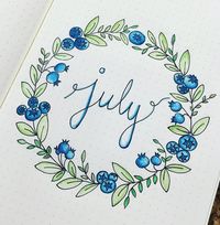 July || Journal Ideas