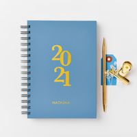 Get inspired for the year ahead with this beautiful, luxury hardback personalised 2021 week-to-view diary, Designed to help you easily organise your year, this smart diary is a handy addition to your desk or a thoughtful gift for someone. Choose from a lovely range of colours and foiling options finished with a personalised name of your choice. An optional gift box can be added and optional luxury metallic embossed gift wrap. Lovingly made by hand in our West London studio. The luxury hardback