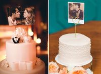 Topo de bolo de casamento: Fotos do casal (Foto: Pinterest/Reprodução)