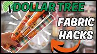 Genius Ways To Use Dollar Tree Fall Fabric🍂Dollar Tree Fabric Hacks