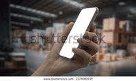 Cu View Caucasian Male Worker Using Stock Photo 2374080939 | Shutterstock