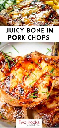 If you're tired of dry, bland pork chops, look no further. These glazed bone in pork chops are juicy, tender, moist and flavorful. You will be amazed at what a few tips and tricks can do.