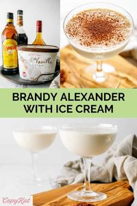 Brandy Alexander is a creamy and delicious cocktail made with brandy, Kahlua, and crème de cacao, and cream. Making a Brandy Alexander with ice cream is even better! Get the easy recipe and learn how to make the best Brandy Alexander with ice cream, coffee liqueur, and chocolate liqueur. This boozy milkshake is perfect for Christmas, festive occasions, holidays, and hot summer days.