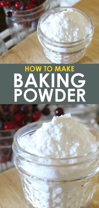 Looking for a store bought baking powder substitute? Look no further! Here's how to make your own baking powder at home with three easy ingredients!