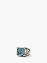 John Varvatos Turquoise & Silver Ring