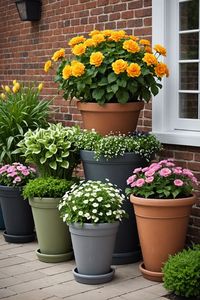 Decorate your outdoor spaces with 20 charming flower pot display ideas! From hanging pots to vertical gardens, you'll find plenty of inspiration for creating beautiful outdoor displays.