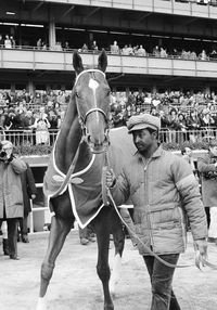 “[Eddie Sweat] really was in tune with the horses. [The Chenery family] entrusted him with the best horses in the stable. Eddie knew how to handle Secretariat without manhandling him. I think Secretariat adored Eddie.” - Leonard Lusky, president of Secretariat.com ⬩ “He’d always keep me in the loop. He’d tell me if he ate his oats and how his health was. Secretariat could be playful, but Eddie always knew how to handle him.” - Ron Turcotte