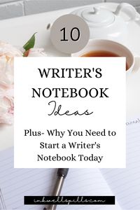 This is the ultimate guide to writer's notebooks. Learn what makes a good writer's notebook. Find out how to create your own writer's notebook. Plus get ten awesome inspirational prompts to start journaling right now. *** InkWell Spills Offers: Novel & Writing Resources || Novel Tools || Creative Writing Prompts || Bullet Journal Printables || Bullet Journals for Writers || Writing Freebies || NaNoWriMo Printables || Self Care for Writers