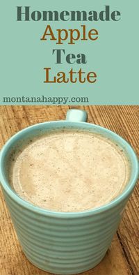 Homemade Apple Tea Latte