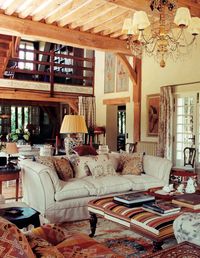 Tory’s home in Normandy styled by Robert Time featured in The World of Interiors, Condé Nast Britain Photographed by Tim Beddow