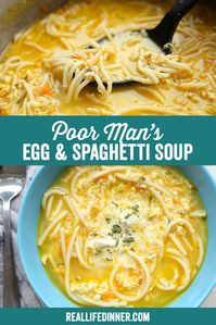 Poor Man’s Egg and Spaghetti Soup ~ https://reallifedinner.com