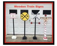 Make it Mondays: Wooden Train Signs | Moola Saving Mom