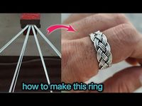 Twisted Silver Ring Making/How it's made/jewelry making/ - YouTube