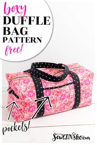 Boxy Duffle Bag Sewing Pattern: Gorgeous!