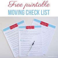 Free printable moving check list #moving #checklist #printable #free Repinned by www.movinghelpcenter.com Follow us on Facebook! #moving