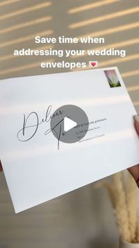 GL | 2024 bride 💍 on Instagram: "SAVE TIME WHEN ADDRESSING ENVELOPES 💌 #weddingenvelopes #weddingdiy #bridediy #brides2025 #weddingtips #envelopeaddressing #weddinginvitations #weddinginvites"