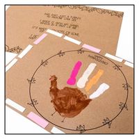 Thanksgiving Placemat | turkey handprint | English and Spanish | TPT