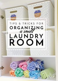 Organizing Our Small Laundry Room - The Homes I Have Made