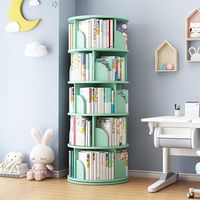 PRICES MAY VARY. 【Large Capacity】This rotating bookshelf has 5 layers, with a total length of 63'', an overall width of 18'', and a height of 12'' on each layer. The revolving bookshelf can utilize a lot of space and can store books, potted plants, small toys, decorations, etc. 【360° Free Rotation】This spinning bookshelf is unique and can rotate 360 ​​degrees freely. The chassis of the bookshelf adopts a steel ball bearing rotating chassis, which rotates smoothly and silently, and the round book