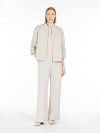 Bomber in jersey scuba, ecru | "GHIANDA" Max Mara