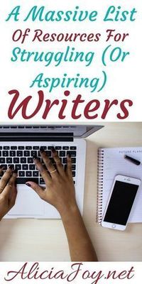 This is a massive list of resources for struggling (or aspiring) writers. I've shared all of my favorite writer's tips. | writing advice | writing tips | writing