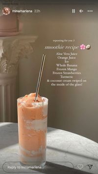 aloe vera orange fruit smoothie