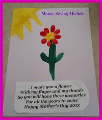 Mother’s Day Craft for Kids- Fingerprint Flower