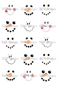 Printable Snowman Faces