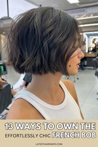 9. The Textured French Bob by instagram: barbararabelo_.  Click here to discover the 13 Ways to Own the Effortlessly Chic French Bob.