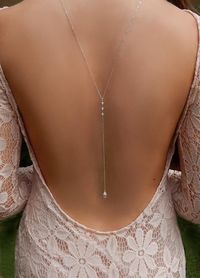 Wedding Necklace, CZ Backdrop Necklace, Diamond Y Necklace, Silver Wedding Lariat, Bridesmaid, Girlfriend Gift, Minimal Necklace [653]