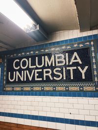 columbia uni subway station #dreamschool