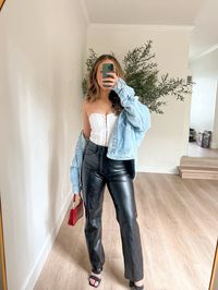 Concert outfit ideas women, oufit inspo, style inspo, outfit ideas, leather pants outfit