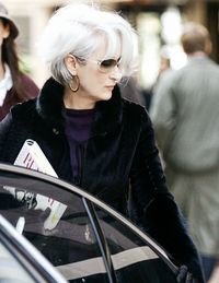 Meryl Streep as Miranda Priestly | 2006 The Devil Wears Prada | #2005 #merylstreep #mirandapriestly #onset #september08 #thedevilwearsprada #newyorkcity #ny10020 #unitedstates #1221sixthave #mcgrawhillbuilding