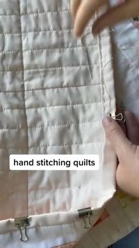 Difficulty: Easy     Supplies:  • Dmc pearl cotton 8  • Hand sewing needle (I like size 5-7)  • Small thread scissors  • Quilt marker  • Straight ruler  • Finished quilt