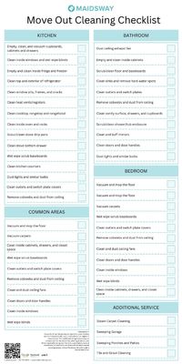 Moving out? Don't leave your deposit behind! Follow this comprehensive Apartment Move Out Cleaning Checklist to ensure your place is spotless and ready for inspection. 🧼  From the kitchen to the bathroom and every room in between, we've got you covered. Save this pin and tackle your move-out cleaning with ease!  #moveoutcleaning #cleaningchecklist #apartmentcleaning #cleaningtips #deepclean #movingtips #rentalcleaning #securitydeposit #cleaninghacks #cleaningmotivation #austin #maidsway #moveincleaning #atx