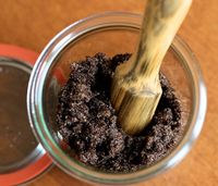 DYI Coffee Scrub - Not only does I smell great, but the caffeine in the coffee can reduce the appearance of cellulite.  1/4 cup raw sugar  1/4 cup ground coffee 1 tbsp olive oil  2 tbsp coconut oil  1 tbsp sea salt