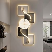 [High Quality Material] It uses high-quality MDF and acrylic as the main material, fine workmanship shows elegance and noble quality.[Unique Design] The design of this wonderful abstract geometric wall clock with light is very beautiful and creative. [Silent Movement] The silent movement ensures quiet sleep, the pointer run smoothly, and the time indication is accurate. [Suitable For Many Occasions] Hang it in the living room, bedroom, dining room, porch and study room, it will bring perfect use