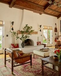 Tour Troian Bellisario and Patrick J. Adams’s Eclectic Spanish Colonial Revival Home | Architectural Digest