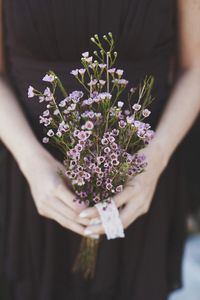 bouquet, petites fleurs violettes