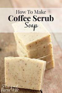 This coffee scrub soap recipe is so easy to make! and the soap itself is so invigorating, and makes my skin feel so soft!