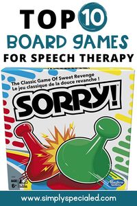 What activities do you use in your speech therapy classroom? Using board games is a fun way to work on communication skills while having fun. This blog post gives you 10 speech therapy board games that are recommended from an SLP. Your speech therapy students will love all of these games - Bubble Talk, Yeti in my Spaghetti, Jenga, and Guess Who. These games can help students come up with questions, work on vocabulary words, enhance receptive and expressive language and focus on articulation.